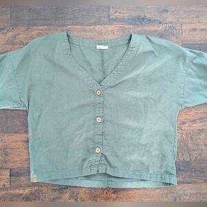 Tentree Women's Button down T-Shirt